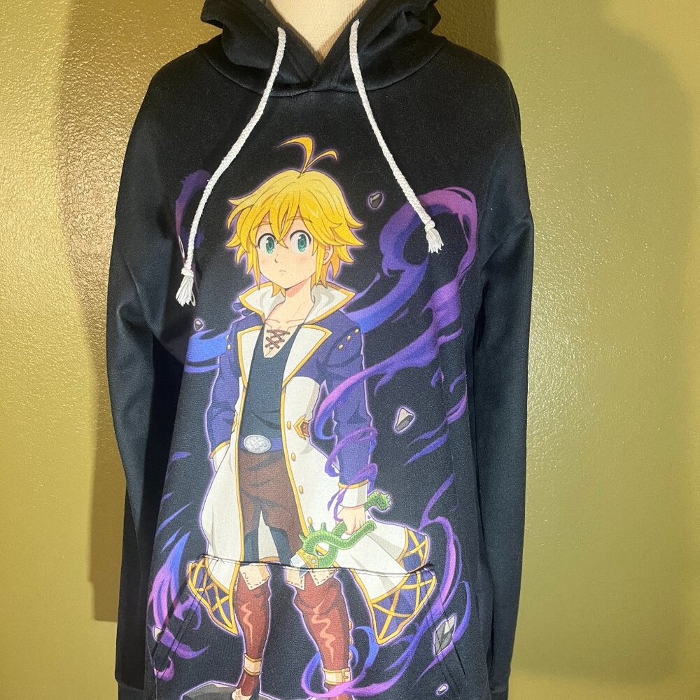Anime Meliodas graphic hoodie pullover XL